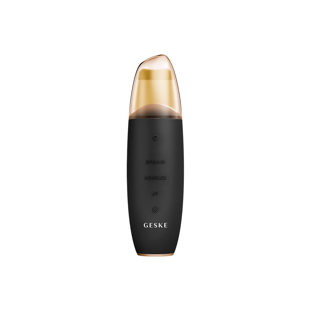 MicroCurrent Skin Scrubber & Blackhead Remover 9 In 1- Black & Gold